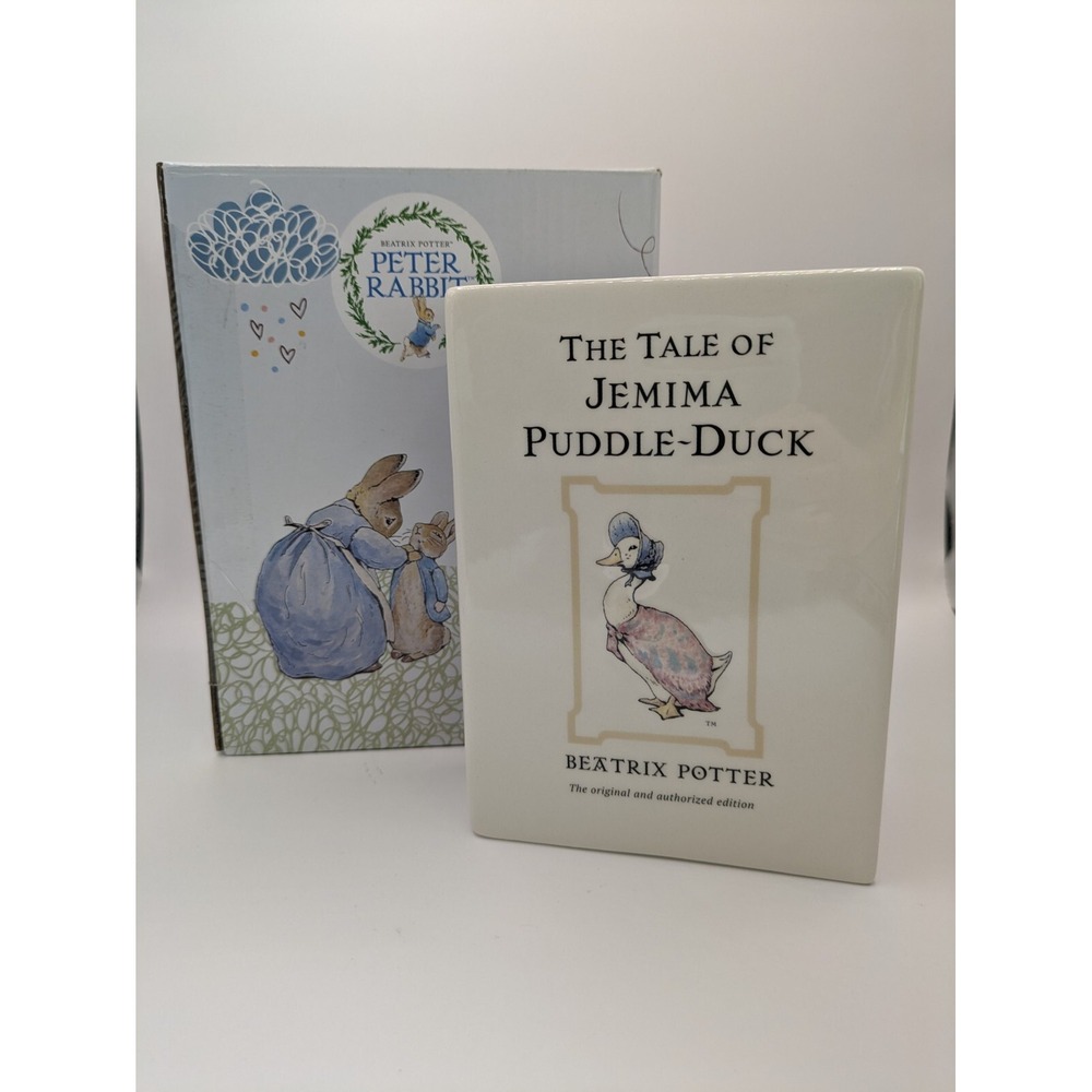 Beatrix Potter Peter Rabbit Piggy Money Bank Tale of Jemima Puddle Duck A29149